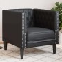 Silla de Sofá Chesterfield Argyle Negro 71 x 74.5 x 70.5 cm