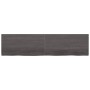 Encimera de baño madera tratada marrón oscuro 200x50x(2-4) cm de vidaXL, Encimeras - Ref: Foro24-3156269, Precio: 134,32 €, D...