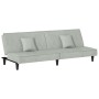 Light gray velvet sofa bed by vidaXL, Sofas - Ref: Foro24-351907, Price: 283,24 €, Discount: %