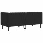 Sofá Chesterfield Negro 174 x 74.5 x 70.5 cm Cuero sintético