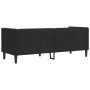 Sofá Chesterfield Negro 194 x 74.5 x 70.5 cm Cuero sintético