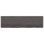 Badezimmerarbeitsplatte aus dunkelbraunem behandeltem Holz 180x50x(2-6) cm von vidaXL, Arbeitsplatten - Ref: Foro24-3156262, ...