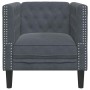 Silla de Sofá Chesterfield Otro Gris oscuro 71 x 74.5 x 70.5 cm