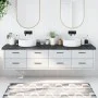 Encimera de baño madera tratada marrón oscuro 220x50x(2-6) cm de vidaXL, Encimeras - Ref: Foro24-3156278, Precio: 169,13 €, D...