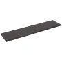 Encimera de baño madera tratada marrón oscuro 220x50x(2-6) cm de vidaXL, Encimeras - Ref: Foro24-3156278, Precio: 169,13 €, D...
