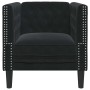 Silla de Sofá Chesterfield Negro 71 x 74.5 x 70.5 cm Terciopelo