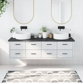 Encimera de baño madera tratada marrón oscuro 180x50x(2-4) cm de vidaXL, Encimeras - Ref: Foro24-3156261, Precio: 121,17 €, D...