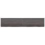 Badezimmerarbeitsplatte aus dunkelbraun behandeltem Holz, 200 x 40 x (2-4) cm von vidaXL, Arbeitsplatten - Ref: Foro24-315626...