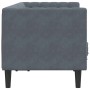 Sofá Chesterfield Gris oscuro 174 x 74.5 x 70.5 cm Terciopelo