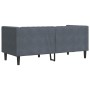 Sofá Chesterfield Gris oscuro 174 x 74.5 x 70.5 cm Terciopelo
