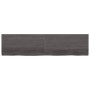 Dark brown treated wood bathroom countertop 200x50x(2-6) cm by vidaXL, Countertops - Ref: Foro24-3156270, Price: 159,32 €, Di...
