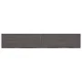 Badezimmerarbeitsplatte aus dunkelbraun behandeltem Holz, 220 x 40 x (2-4) cm von vidaXL, Arbeitsplatten - Ref: Foro24-315627...