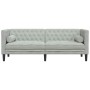 Sofá Chesterfield Gris claro 194 x 74.5 x 70.5 cm Terciopelo