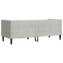 Sofá Chesterfield Gris claro 194 x 74.5 x 70.5 cm Terciopelo