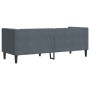 Sofá Chesterfield Gris oscuro 194 x 74.5 x 70.5 cm Terciopelo