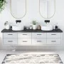 Badezimmerarbeitsplatte aus dunkelbraun behandeltem Holz, 220 x 60 x (2-6) cm von vidaXL, Arbeitsplatten - Ref: Foro24-315628...