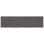 Dark brown treated wood bathroom countertop 220x60x(2-6) cm by vidaXL, Countertops - Ref: Foro24-3156280, Price: 197,45 €, Di...