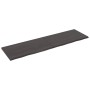 Badezimmerarbeitsplatte aus dunkelbraun behandeltem Holz, 220 x 60 x (2-4) cm von vidaXL, Arbeitsplatten - Ref: Foro24-315627...