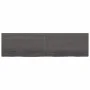 Encimera de baño madera tratada marrón oscuro 220x60x(2-4) cm de vidaXL, Encimeras - Ref: Foro24-3156279, Precio: 166,96 €, D...