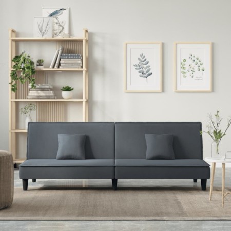 Dunkelgraues Samt-Schlafsofa von vidaXL, Sofas - Ref: Foro24-351908, Preis: 283,24 €, Rabatt: %