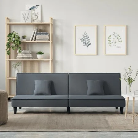 Dunkelgraues Samt-Schlafsofa von vidaXL, Sofas - Ref: Foro24-351908, Preis: 260,71 €, Rabatt: %
