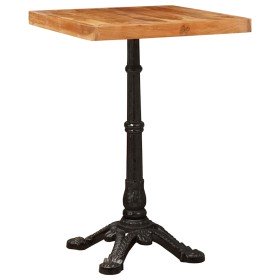 Mesa bistro Marrón 50 x 50 x 76 cm madera maciza de acacia