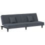 Dunkelgraues Samt-Schlafsofa von vidaXL, Sofas - Ref: Foro24-351908, Preis: 283,24 €, Rabatt: %