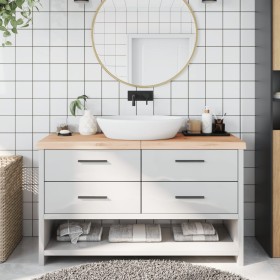 Solid untreated wood bathroom countertop 140x50x(2-6) cm by vidaXL, Countertops - Ref: Foro24-3156054, Price: 102,87 €, Disco...