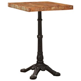 Mesa bistro Marrón 50 x 50 x 76 cm madera maciza reciclada