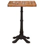 Mesa bistro Marrón 50 x 50 x 76 cm madera maciza reciclada