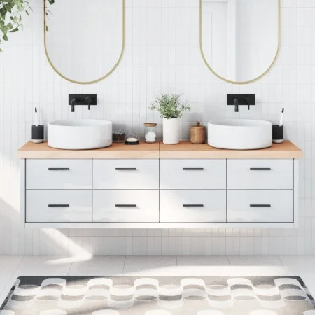 Encimera de baño madera maciza sin tratar 180x50x(2-6) cm de vidaXL, Encimeras - Ref: Foro24-3156070, Precio: 125,61 €, Descu...