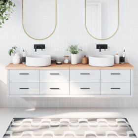 Encimera de baño madera maciza sin tratar 220x50x(2-4) cm de vidaXL, Encimeras - Ref: Foro24-3156085, Precio: 127,56 €, Descu...