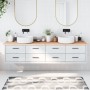 Untreated solid wood bathroom countertop 220x50x(2-4) cm by vidaXL, Countertops - Ref: Foro24-3156085, Price: 127,56 €, Disco...
