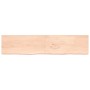 Untreated solid wood bathroom countertop 220x50x(2-4) cm by vidaXL, Countertops - Ref: Foro24-3156085, Price: 127,56 €, Disco...