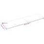 Unbehandelte Badezimmerarbeitsplatte aus Massivholz, 220 x 50 x (2–4) cm von vidaXL, Arbeitsplatten - Ref: Foro24-3156085, Pr...