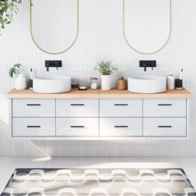 Solid untreated wood bathroom countertop 200x60x(2-6) cm by vidaXL, Countertops - Ref: Foro24-3156080, Price: 157,31 €, Disco...