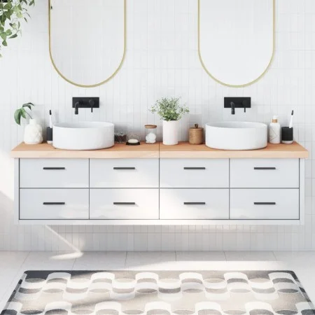 Encimera de baño madera maciza sin tratar 200x60x(2-6) cm de vidaXL, Encimeras - Ref: Foro24-3156080, Precio: 154,71 €, Descu...