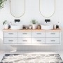 Solid untreated wood bathroom countertop 200x60x(2-6) cm by vidaXL, Countertops - Ref: Foro24-3156080, Price: 157,31 €, Disco...