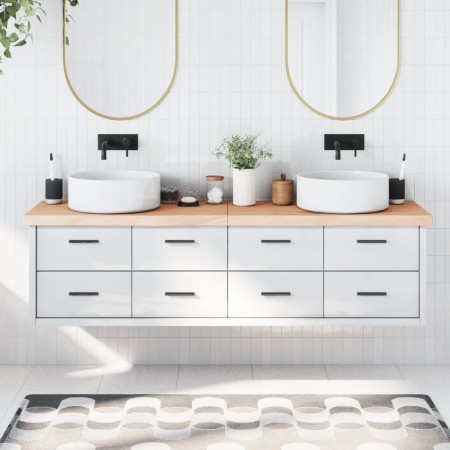 Untreated solid wood bathroom countertop 180x60x(2-6) cm by vidaXL, Countertops - Ref: Foro24-3156072, Price: 143,53 €, Disco...
