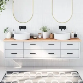 Encimera de baño madera maciza sin tratar 200x60x(2-4) cm de vidaXL, Encimeras - Ref: Foro24-3156079, Precio: 133,34 €, Descu...