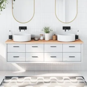 Encimera de baño madera maciza sin tratar 180x50x(2-4) cm de vidaXL, Encimeras - Ref: Foro24-3156069, Precio: 105,00 €, Descu...