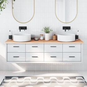 Unbehandelte Badezimmerarbeitsplatte aus Massivholz, 180 x 50 x (2–4) cm von vidaXL, Arbeitsplatten - Ref: Foro24-3156069, Pr...