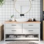 Untreated solid wood bathroom countertop 160x60x(2-6) cm by vidaXL, Countertops - Ref: Foro24-3156064, Price: 130,91 €, Disco...