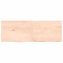 Untreated solid wood bathroom countertop 140x50x(2-4) cm by vidaXL, Countertops - Ref: Foro24-3156053, Price: 84,91 €, Discou...