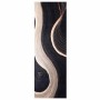 Alfombrilla de cocina Art Deco Negro 180 x 60 cm Terciopelo
