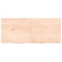 Solid untreated wood bathroom countertop 140x60x(2-6) cm by vidaXL, Countertops - Ref: Foro24-3156056, Price: 116,45 €, Disco...