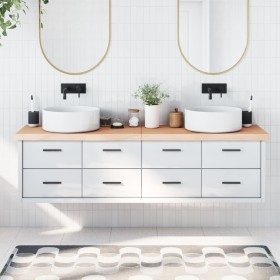 Solid untreated wood bathroom countertop 180x40x(2-6) cm by vidaXL, Countertops - Ref: Foro24-3156068, Price: 107,96 €, Disco...