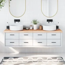 Solid untreated wood bathroom countertop 180x40x(2-6) cm by vidaXL, Countertops - Ref: Foro24-3156068, Price: 106,25 €, Disco...