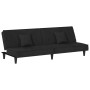 Sofá cama de terciopelo negro by vidaXL, Sofas - Ref: Foro24-351911, Price: 260,49 €, Discount: %