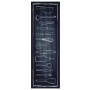 Alfombrilla de cocina Toile Negro 180 x 60 cm Terciopelo